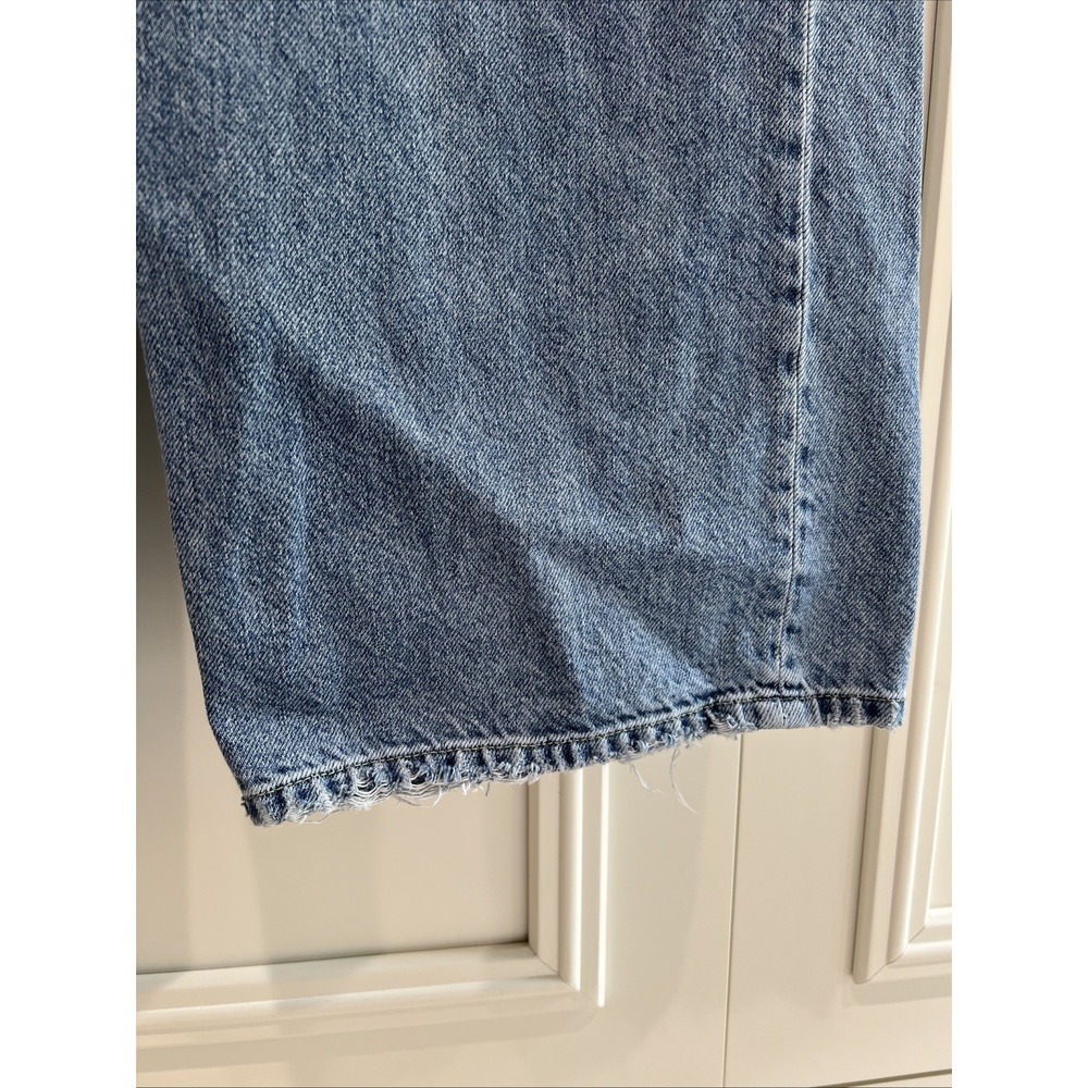 Icon Denim Los Angeles Poppy Wide Leg Jeans Distressed Skater Baggy - Picture 3 of 10